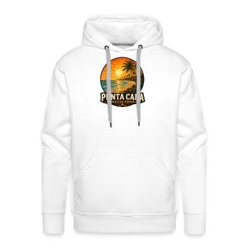 Punta Cana Dominican Republic Caribbean Vacation - Men's Premium Hoodie - white - Front - Liam (192cm)