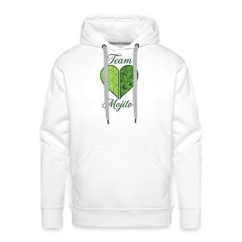 Enterrement de vie de jeune fille Mojito Barman de cocktail - Molleton à capuche Premium pour homme - blanc - Devant - Liam (192cm)