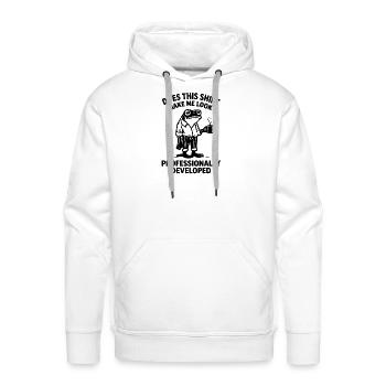 Professional Frog Development Tee - Men's Premium Hoodie - white - Front - Liam (192cm)