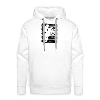 Motocross Lover - Men's Premium Hoodie - white - Front - Liam (192cm)