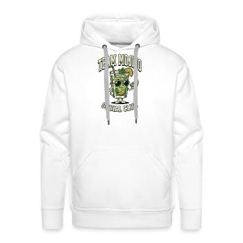 Hen Party Team Mojito Cocktail Bartender - Men's Premium Hoodie - white - Front - Liam (192cm)