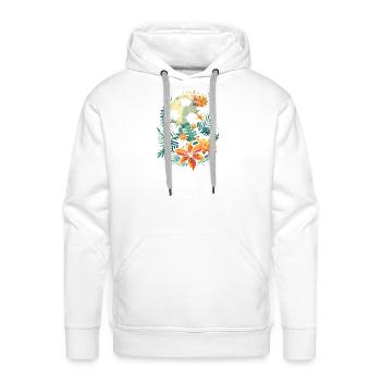 Soccer Graphic - Men's Premium Hoodie - white - Front - Liam (192cm)