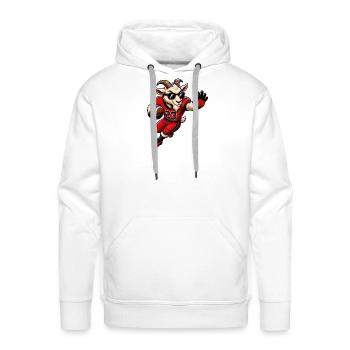 G.O.A.T. Running Back Football Goat - Men's Premium Hoodie - white - Front - Liam (192cm)