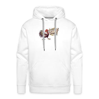 F-CAW-F - Men's Premium Hoodie - white - Front - Liam (192cm)