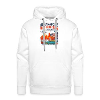 Indianapolis Circle City Spooky Shift Retro - Men's Premium Hoodie - white - Front - Liam (192cm)
