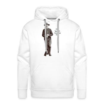 1898 Spanish American War Soldier with Rifle URM - Men's Premium Hoodie - white - Front - Liam (192cm)