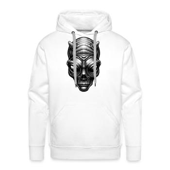 Alien Devil - Men's Premium Hoodie - white - Front - Liam (192cm)