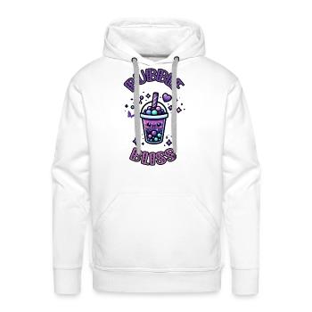 Bubble Bliss - Men's Premium Hoodie - white - Front - Liam (192cm)
