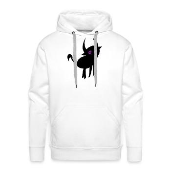 Whimsical Alien Face Design - Men's Premium Hoodie - white - Front - Liam (192cm)