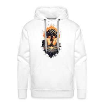 Urban Nuclear Mushroom Cloud - Men's Premium Hoodie - white - Front - Liam (192cm)