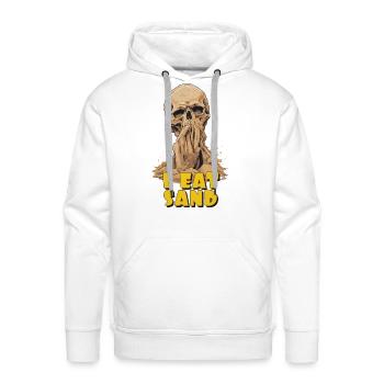 I eat sand - Men's Premium Hoodie - white - Front - Liam (192cm)