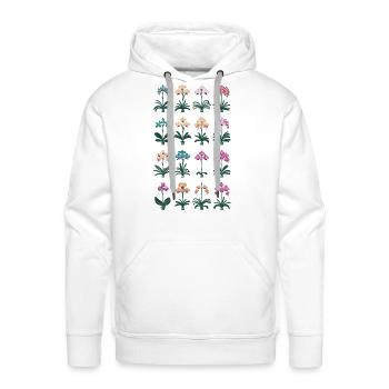 Group of Orchid Plants - Men's Premium Hoodie - white - Front - Liam (192cm)