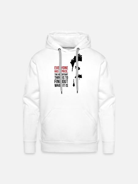 Everyone has a price - Men's Premium Hoodie - white