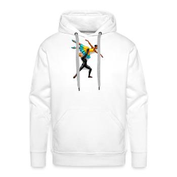 Rainbow Lift Dance Duo - Men's Premium Hoodie - white - Front - Liam (192cm)
