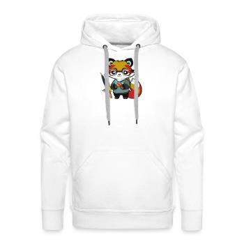 Back to school - Men's Premium Hoodie - white - Front - Liam (192cm)