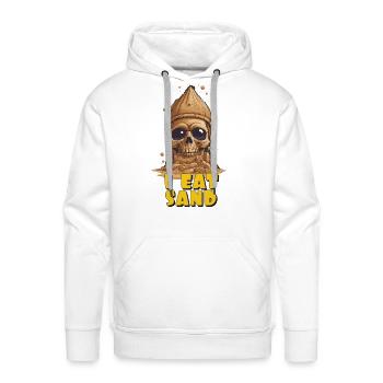I Eat Sand - Men's Premium Hoodie - white - Front - Liam (192cm)