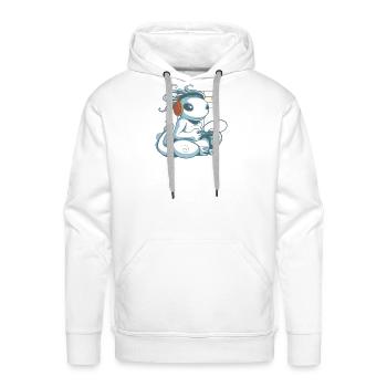 Gaming - Men's Premium Hoodie - white - Front - Liam (192cm)