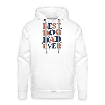 Best Dog Dad Ever - Men's Premium Hoodie - white - Front - Liam (192cm)