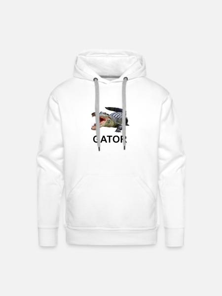 Gator shirt - Men's Premium Hoodie - white