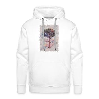 Australian pine tree painting - Men's Premium Hoodie - white - Front - Liam (192cm)
