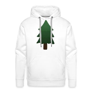 Pine Tree - Men's Premium Hoodie - white - Front - Liam (192cm)
