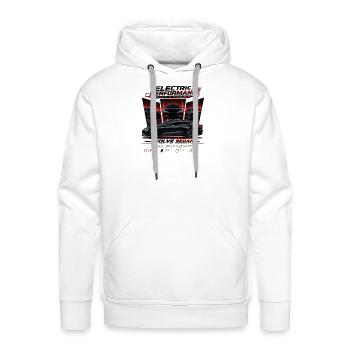 Electric Performance Evolve Sedan - Men's Premium Hoodie - white - Front - Liam (192cm)