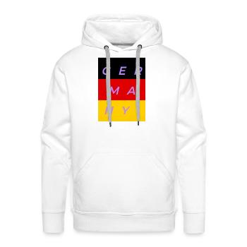 Germany - Men's Premium Hoodie - white - Front - Liam (192cm)