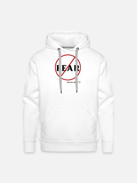 Do Not Fear - Men's Premium Hoodie - white