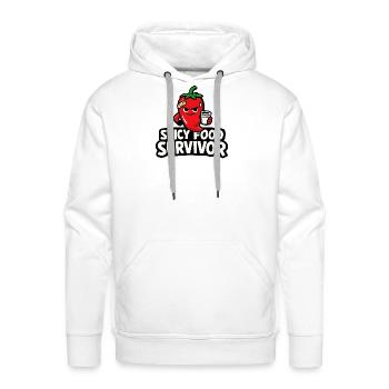 Spicy Food Survivor - Men's Premium Hoodie - white - Front - Liam (192cm)