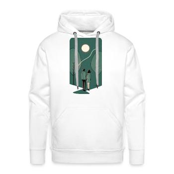 Cosmic Lovers - Men's Premium Hoodie - white - Front - Liam (192cm)