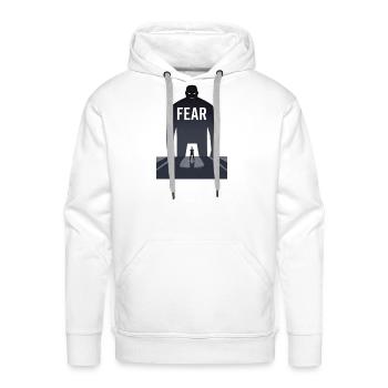 Facing Fear – Overcoming Inner Darkness - Men's Premium Hoodie - white - Front - Liam (192cm)