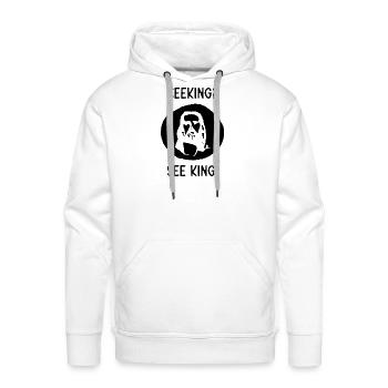Christian Evangelism Optical Illusion - Men's Premium Hoodie - white - Front - Liam (192cm)
