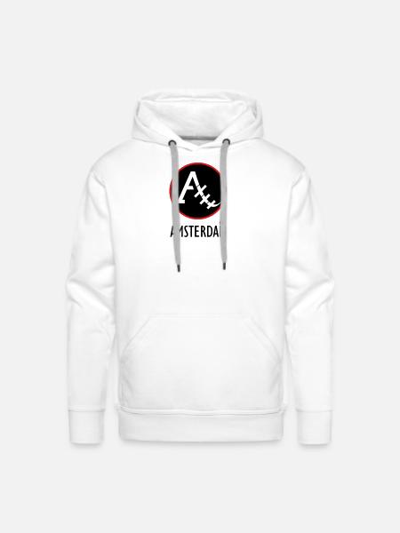 Amsterdam City - Men's Premium Hoodie - white