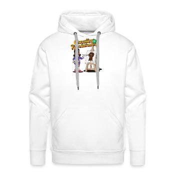 Creating Is Revolutionary black power - Men's Premium Hoodie - white - Front - Liam (192cm)