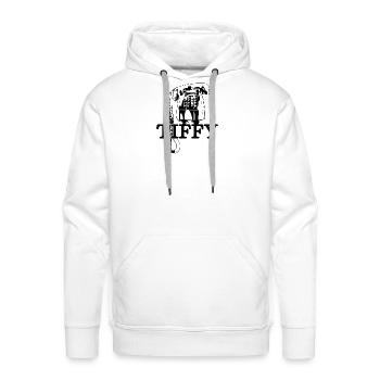 Tuffy Rotary Phone Icon - Men's Premium Hoodie - white - Front - Liam (192cm)