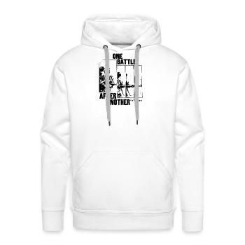 One Battle After Another - Men's Premium Hoodie - white - Front - Liam (192cm)
