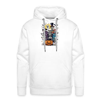 Midnight Skeleton Crew Halloween - Men's Premium Hoodie - white - Front - Liam (192cm)