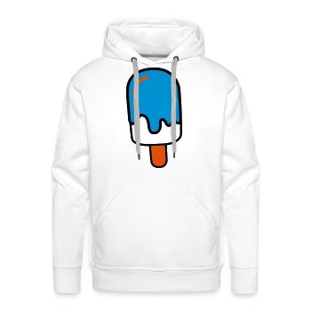 Ice cream - Men's Premium Hoodie - white - Front - Liam (192cm)