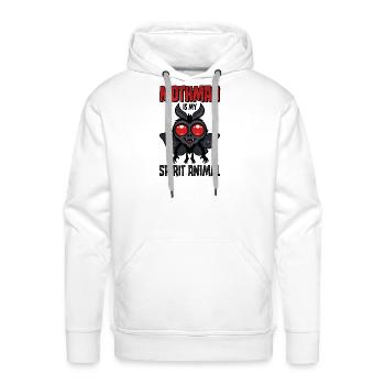 Mothman Is My Spirit Animal - Men's Premium Hoodie - white - Front - Liam (192cm)