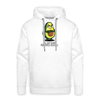 Pas mûr pour le drame Avocat - Molleton à capuche Premium pour homme - blanc - Devant - Liam (192cm)