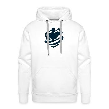 Power - Men's Premium Hoodie - white - Front - Liam (192cm)