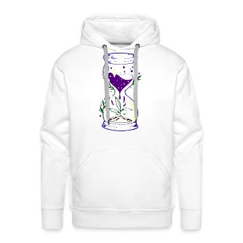 Sand hourglass - Men's Premium Hoodie - white - Front - Liam (192cm)