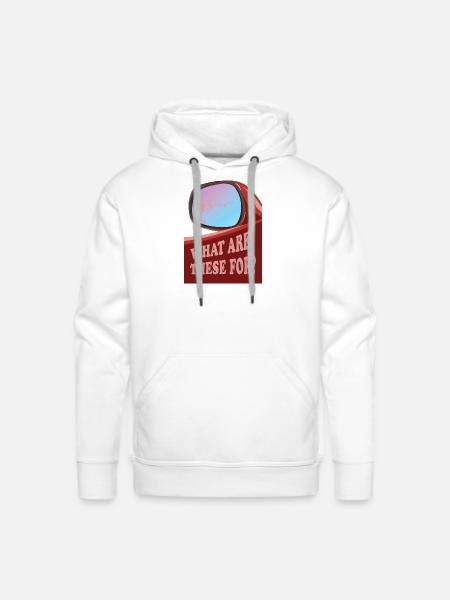 Retro Car wing mirror - Men's Premium Hoodie - white