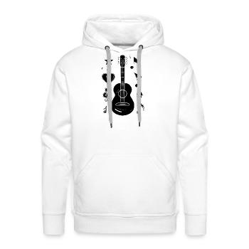 Hawaii Music - Men's Premium Hoodie - white - Front - Liam (192cm)