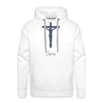 Jesus - Men's Premium Hoodie - white - Front - Liam (192cm)