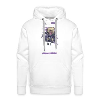 Gaming - Men's Premium Hoodie - white - Front - Liam (192cm)