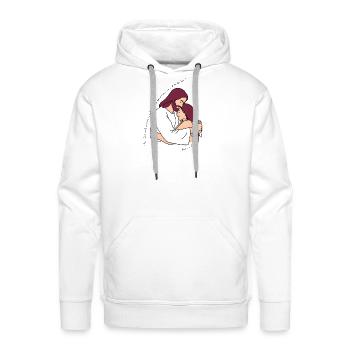 John 3:16 - Men's Premium Hoodie - white - Front - Liam (192cm)