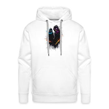 Neon Hooded Nightwalkers Duo - Men's Premium Hoodie - white - Front - Liam (192cm)