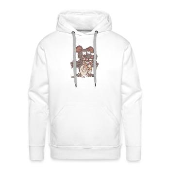 rats - Men's Premium Hoodie - white - Front - Liam (192cm)