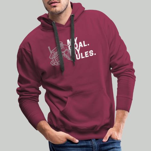 MY GOAL. MY RULES - Boy Goalie - Men's Premium Hoodie